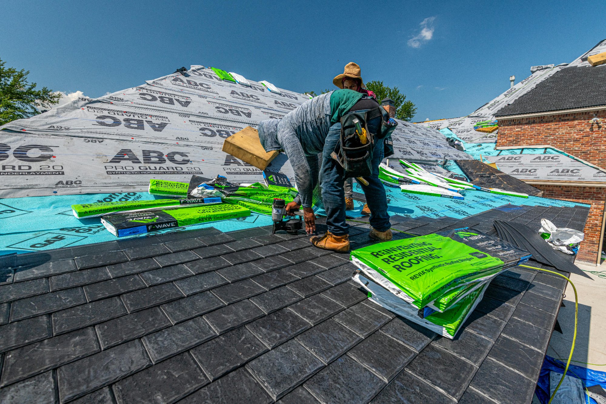 Residential roof installation